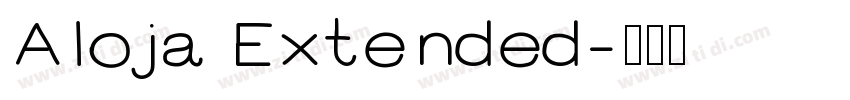 Aloja Extended字体转换